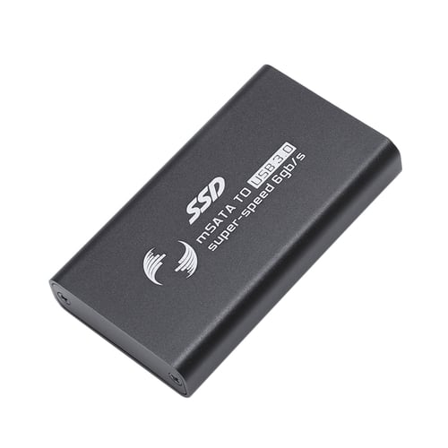 External 1.8" mSATA SSD to USB3.0 Super Speed Converter Adapter Enclosure Case 