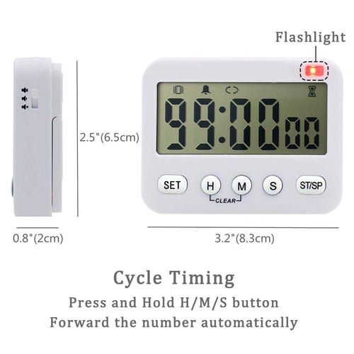Brand New LED Digital Alarm Clock Vibrate Ring Timer Countdown Light Hang Stand 