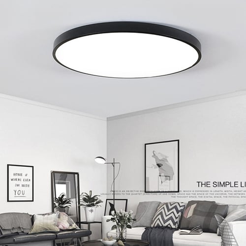 5cm Led Ultra Thin Ceiling Light Modern Lamp Living Room Lighting Fixture Bedroom Kitchen Surface Mount Led Ceiling Lamp Black 30x5 Cm 24w Buy 5cm Led Ultra Thin Ceiling Light Modern Lamp Living