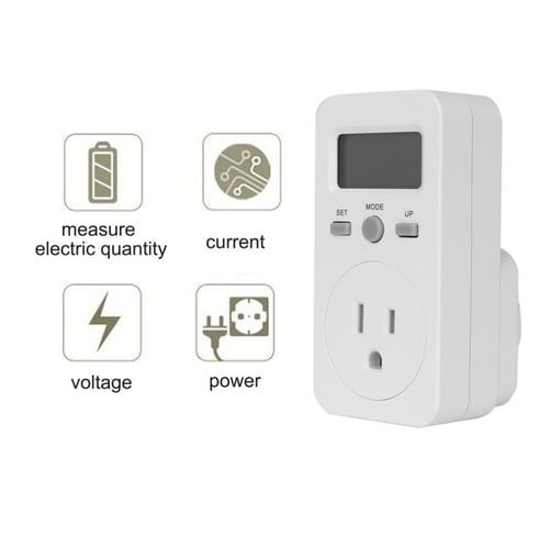 LCD Digital Power Energy Meter Volt Voltage Wattmeter Analyzer Outlet Socket 