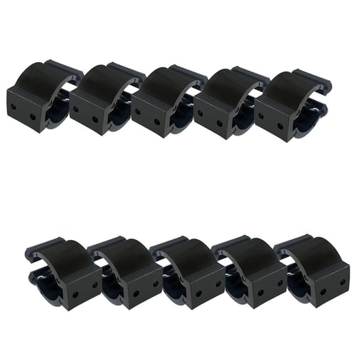 20 Pc Wall-Mounted Fishing Rod Clips Storage Clamps Holder Hanger Rack Organizer 