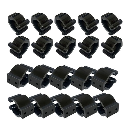 20-Pack Wall Mounted Fishing Rod Storage Clips Clamps Holder Rack Organizer HOT 