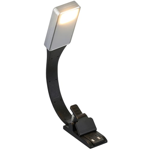 USB Rechargeable Clip On Book Light LED Flexible Reading Lamp For Reader Kindle 