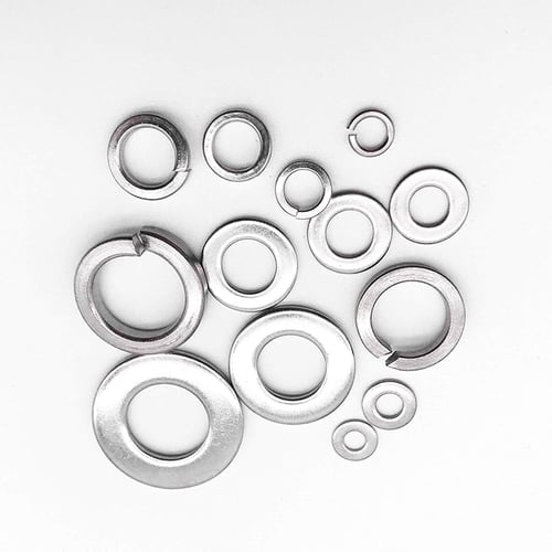 M12 M10 M8 M6 M5/4/3/M2.5/ M2 FLAT WASHERS STAINLESS STEEL WITH CASE 580PCS 