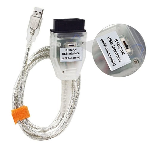 For INPA Ediabas NCS K+DCAN OBD2 USB Cable FTDI FT232RL Diagnostic Tool 