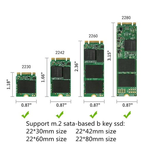 M.2 to USB Adapter B Key M.2 SSD USB 3.0 to 2280 M2 NGFF SSD Drive Adapter 