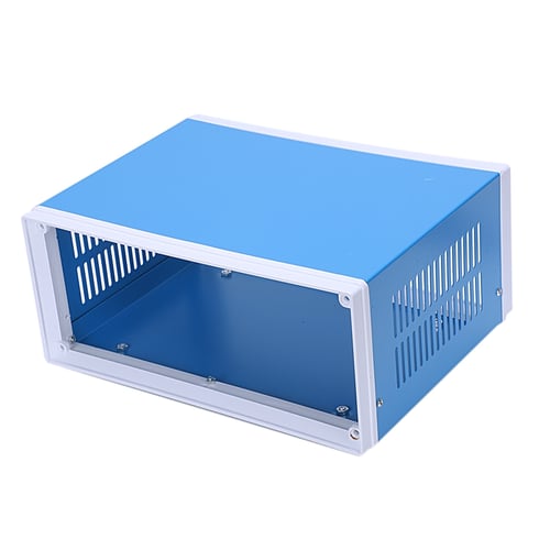 250*190*110mm Blue Metal Electronic Enclosures DIY Project Switch Junction Box 