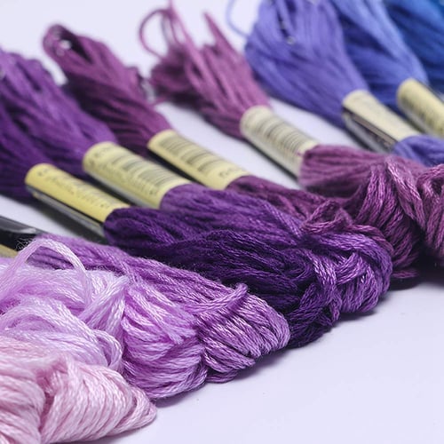 250 Skeins Per Pack Friendship Bracelets Floss Cross Stitch Threads Crafts Floss Premium Rainbow Color Embroidery Floss 
