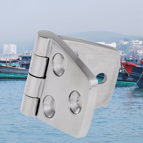 Moligh doll 4Pcs Stainless Steel Boat Door Hinges Hardware Industrial Heavy Duty Hinge 38X102Mm 