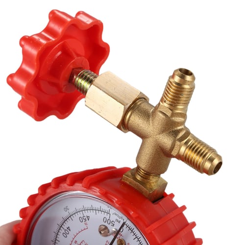 New Air Condition Manifold Gauge Manometer& Valve for R12 R502 R22 R410 R134A 