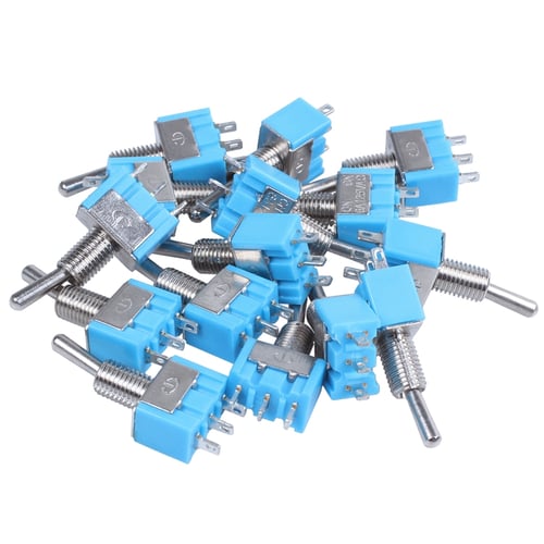 15 Pcs AC 125V 6A SPDT ON-ON 3 Pin Latching Micro Toggle Switch  PR 