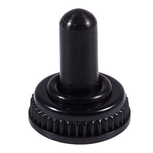 10x 6mm Black Mini Toggle Switch Rubber Cover Cap Water Proof Boot HE 