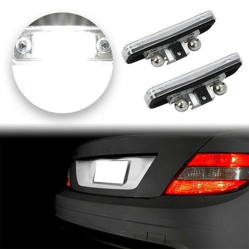 1 Pair Of LED License Plate Lights Car Lamp For Mercedes-Benz W203 5D W211 W219