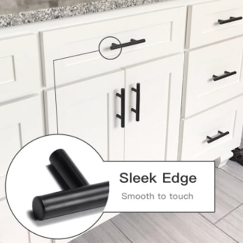 10pcs Door Knobs Cabinet Handles Cupboard Drawer Kitchen Stainless Steel Pull US 