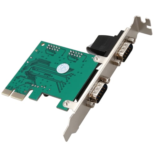 PCI-E PCI to Dual Serial DB9 RS232 Express Serial Controller Adapter Card 2-Port 