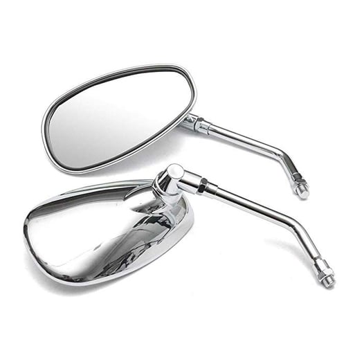 For Honda Rebel 250 Magna 750 Chrome Motorcycle Rear View Side Mirrors 10MM FO 