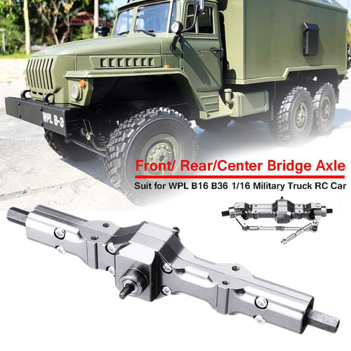 JJRC Q60 6WD RC Car Front Middle Rear Bridge Axle Set For 1/16 Military Truck