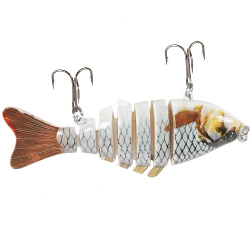 10cm 15.5g Lure Sun-Fish Lifelike Hard Bait Bass Walleye Pike Roach Trout Swimbait Bionic Multi Jointed Fishing 