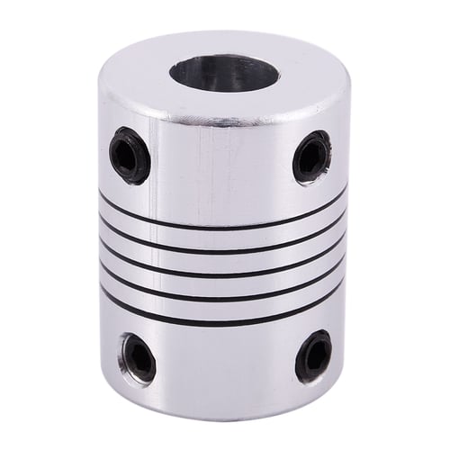 Durable 6.35mm To 8mm CNC Motor Jaw Shaft Coupler 6.35 x 8mm Flexible Coupling 