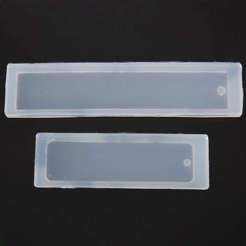 Bookmark Mold Epoxy Resin 2pcs Craft Silicone Jewelry DIY Making Rectangle Mould