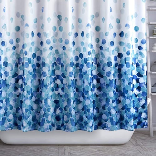 Shower Curtain Set Bathroom Fabric, What Is A Standard Shower Curtain Length