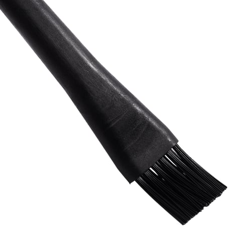 1.5 x 0.5cm Black Plastic Round Handle Anti Static ESD Brush New 