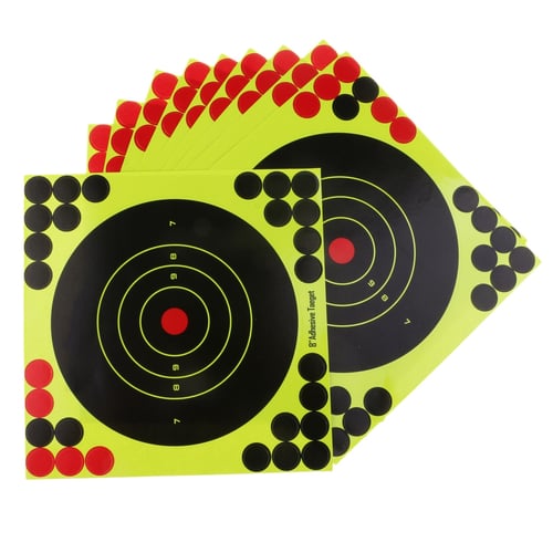 10-50pcs Shooting Gun Targets Splatter Glow Rifle Paper Pistol Target Adhesive 