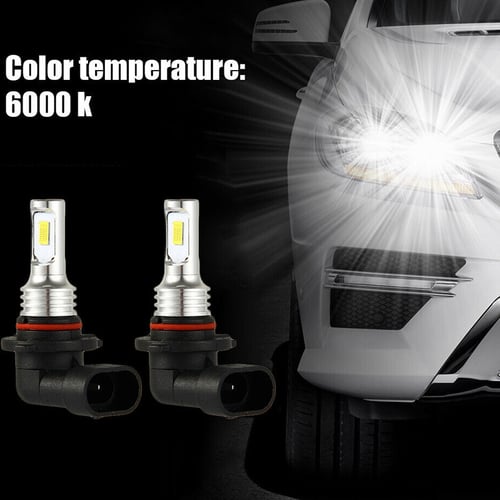 9005 HB3 White LED Headlights Bulbs Kit High Beam 35W 4000LM 6000K Waterproof 