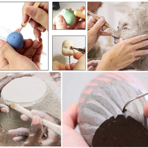 5 pc Ceramic Sponge Water Absorbing Sculpture Polymer Clay Pottery Tool Painting 