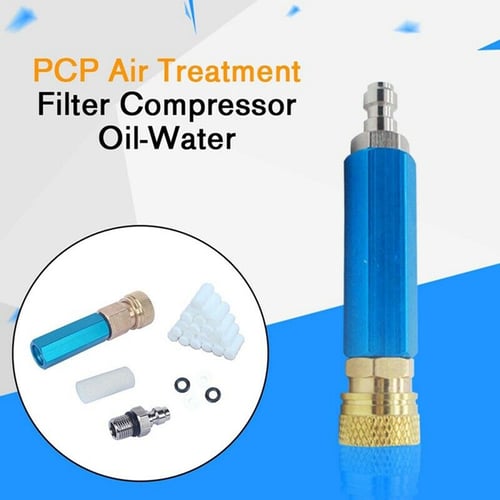 PCP Hand Pump Air Compressor Simple Refill Oil-Water Separator Filter with Hose 