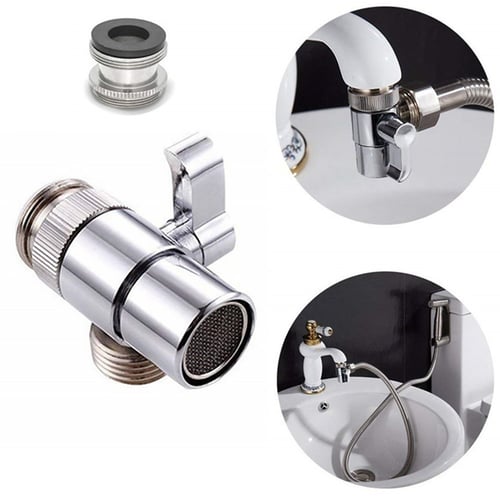 Faucet Valve Diverter Sink Water Tap Splitter Adapter Home Bathroom Kitchen S Reviews - Bathroom Sink Tap Adapter