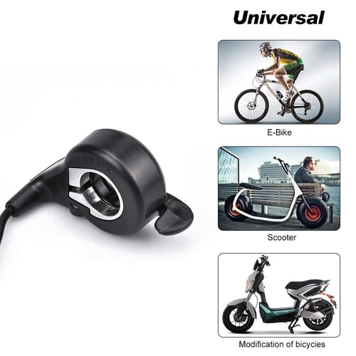 Universal Thumb Throttle With Waterproof Connector Thumb Throttle E‑bike Finger 