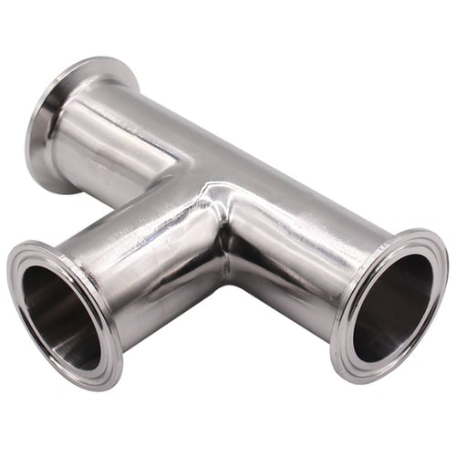 19mm 3/4" Stainless Steel 316 Sanitary Hose Barb Pipe Fittings Clamp OD 50.5MM