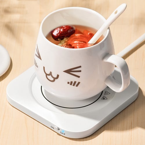 Electric Insulation Coaster Warm Lightweight Cup Heating Coffee Tea Warmer Mat 