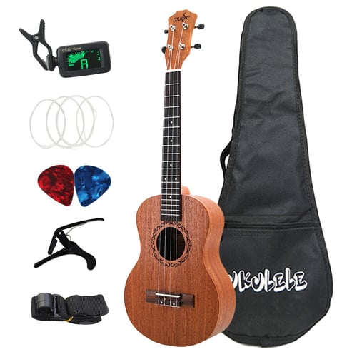 26 Zoll Ukelele Tenor Sapele Akustik Gitarre Mini Hawaii Voll Kits Ukulele G NIU 