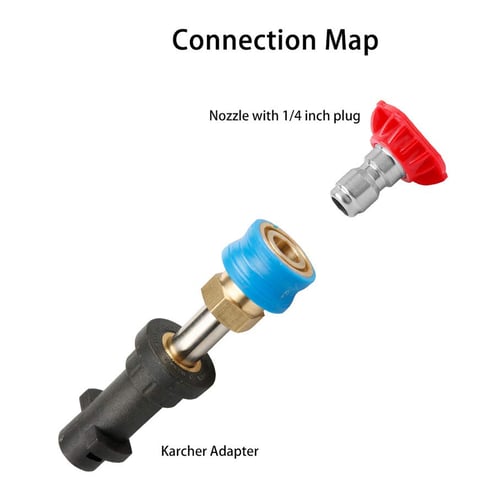 Adapter For Karcher K Series 1/4in Quick Connect New Washer Spray Nozzle