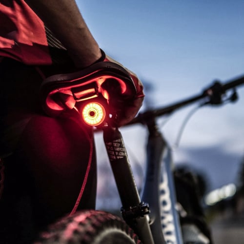 X6 Smart Bicycle Taillight Rear bike light bicycle Auto Start Stop Brake Sensing Cycling led Brake 