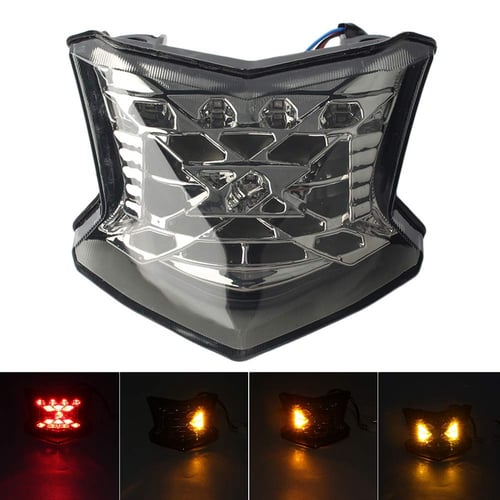 Motorcycle Integrated LED Tail Light Brake Stop Light Turn Signals 