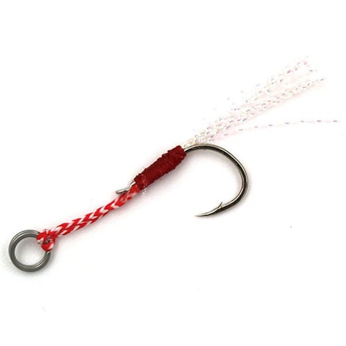 5pcs stainless steel assist hooks jigging fishing hook with pe line bait hooKRFS 
