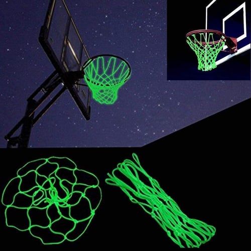 Nightlight Basketball Net Luminous Outdoor Portable Sun Powered Sport Nylon Nets 