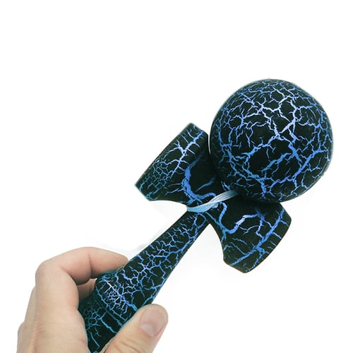 Wooden Crack Paint Skill Ball Kendama Toy Kids Skillful Toss & Catch Game Toy 