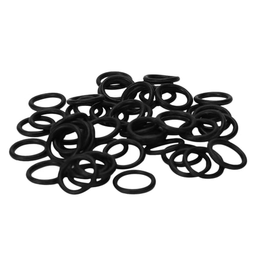 12 Pcs11 mm x 6 mm x 2.5 mm Flexible Nitrile Rubber O Rings Washers 