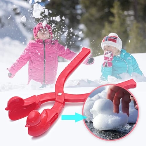 3pcs Duck Shape Snowball Maker Clamp Sand Mold Winter Outdoor Activities 