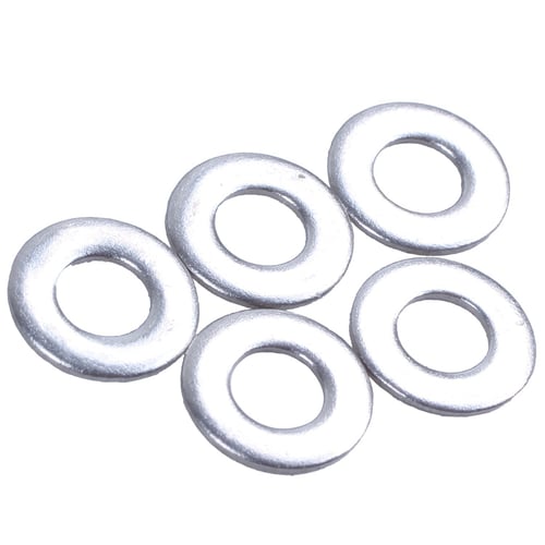 M3x6mmx0.5mm Stainless Steel Round Flat Washer for Bolt Screw 100Pcs 