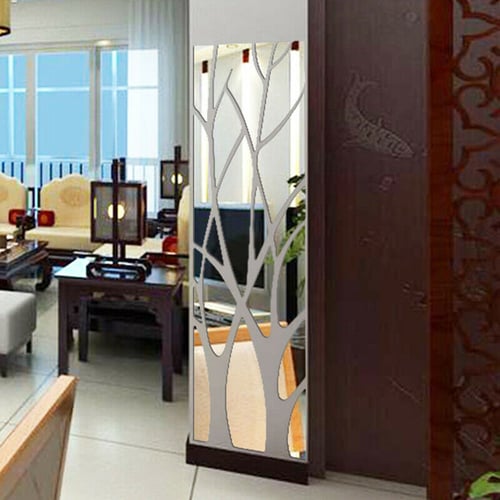 3D Tree Mirror Wall Sticker Removable DIY Art Decal Home Decor Mural Acrylic 