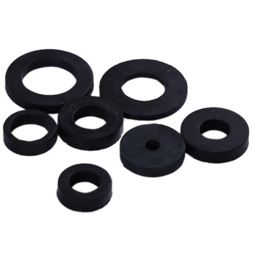 WSHR-55311 141Pcs Flat Rubber O-Ring Seal Hose Gasket Rubber Washer for Faucet Grommet 18 Different Sizes