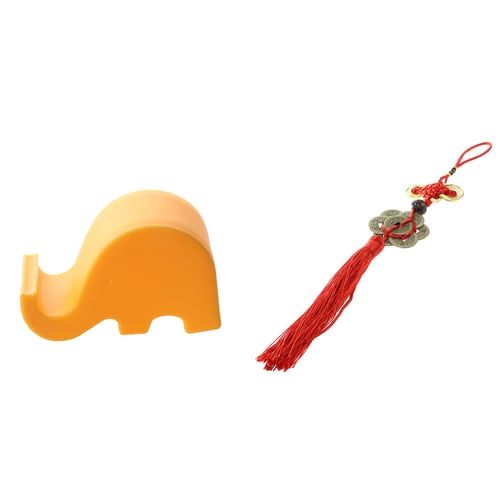 Feng Shui Chinese Small Elephant Charm as Cell Phone Lucky Charm 