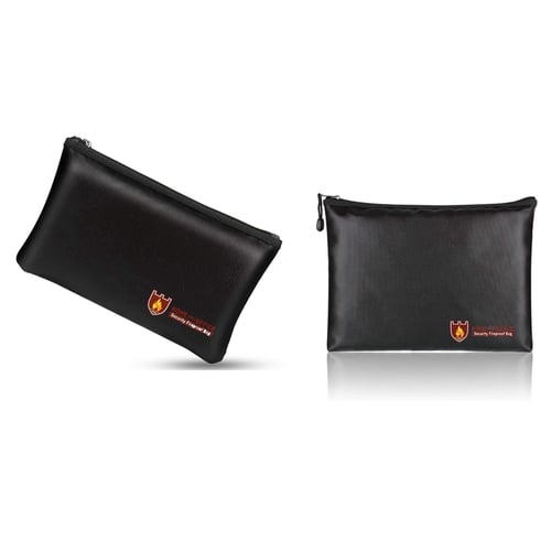 Fireproof Document Bags A4 Size Waterproof and Fireproof Bag with Fireproof for