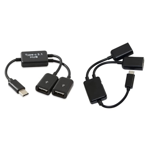 Cable micro usb adapter to x2 micro usb splitter y charge samsung htc sony 
