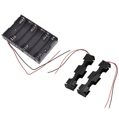 1pcs 6V Battery Holder Box Battery Box with 6'' Wire Lead 4* AA 4 x AA 